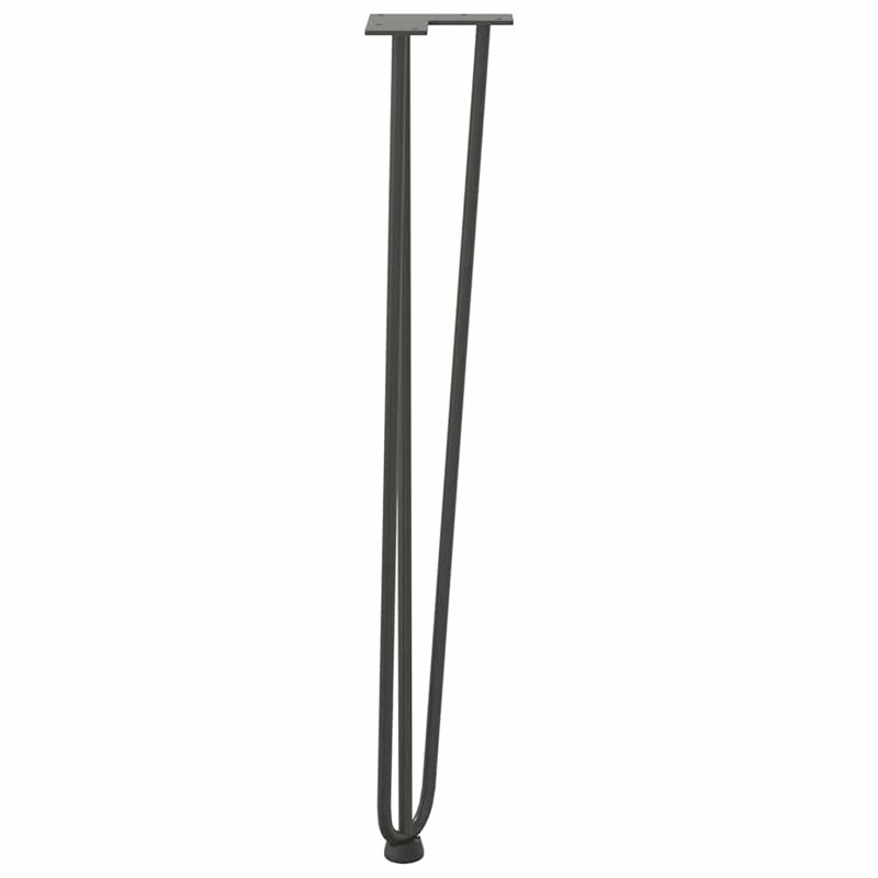 Aurbree Table Leg, 72cm H x 12cm W x 12cm D, Anthracite