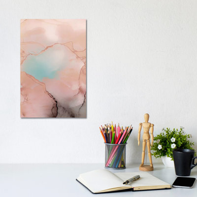 Better Together Pastel Ink by Monika Strigel - Wrapped Canvas Painting