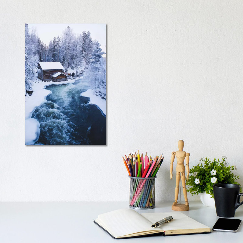 Myllykoski Mill by Steffen Fossbakk - Wrapped Canvas Painting, 20.32 cm H x 30.48 cm W