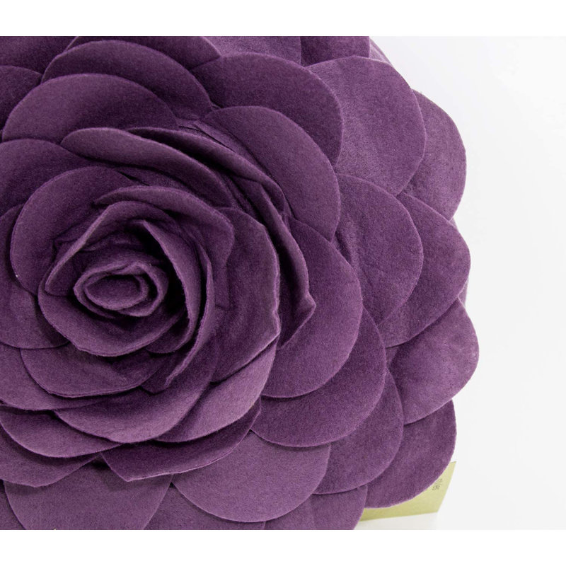  Housse de coussin en polyester, 16 po x 16 po, Violet, Housse de coussin seulement - sans coussin