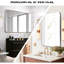 Miroir mural de salle de bain 30 po x 40 po, cadre argenté, verre haute qualité de haute qualité, aluminium rouillé, miroir à cadre stable en métal à fixation rapide-687010473-687010471