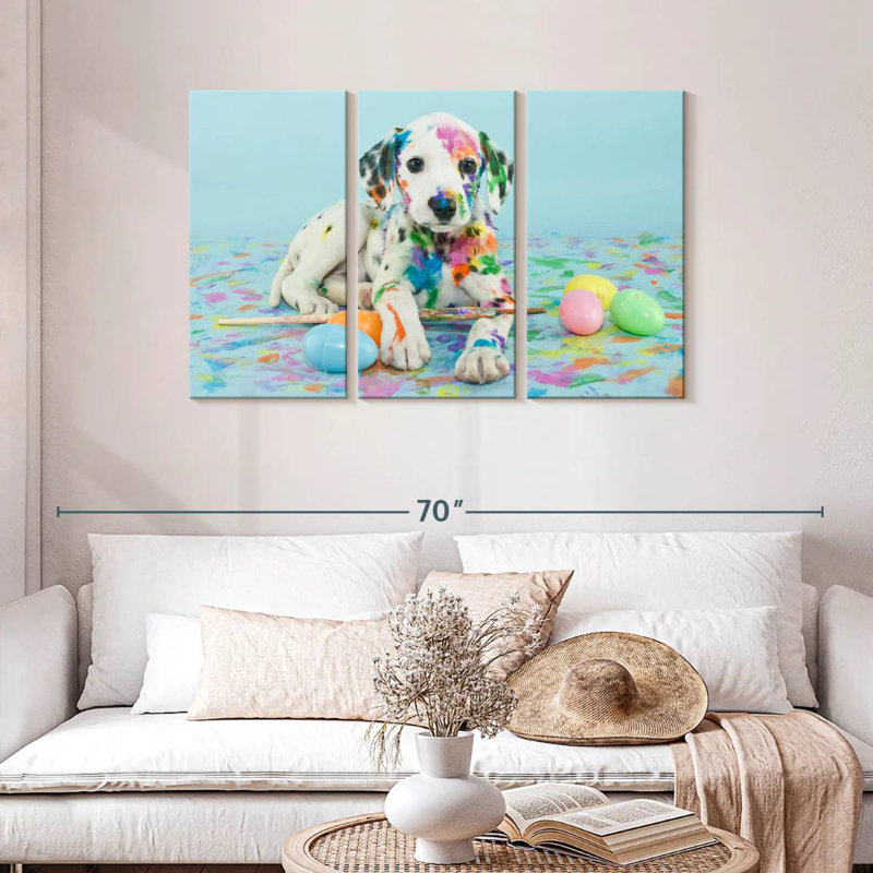 Brampt Easter Dalmatian Puppy, 28" H x 45" W