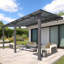 Pergola d'extérieur à hauteur réglable pour patio-123856290