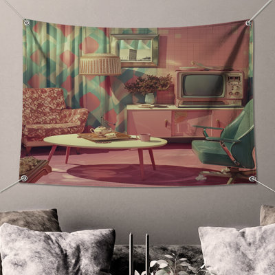 Retro Wall Tapestry -  Interior Wall Decor