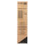 Porte pliante à persiennes blanche en bois massif lisse-106633305