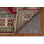 Tapis oriental géométrique Kazak rouge 6