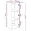 Engineered Wood Rectangle Accent Cabinet-129743405