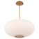 Illusion Dimmable LED Pendant With Oval Shaped Glass Shade, Adjustable Color Temperature