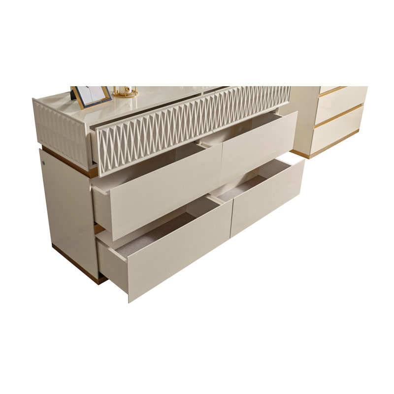 Ensemble de chambre en bois Delfano
