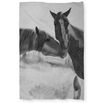 Horses Lover Black & White Duvet Cover | Home Decor Delight