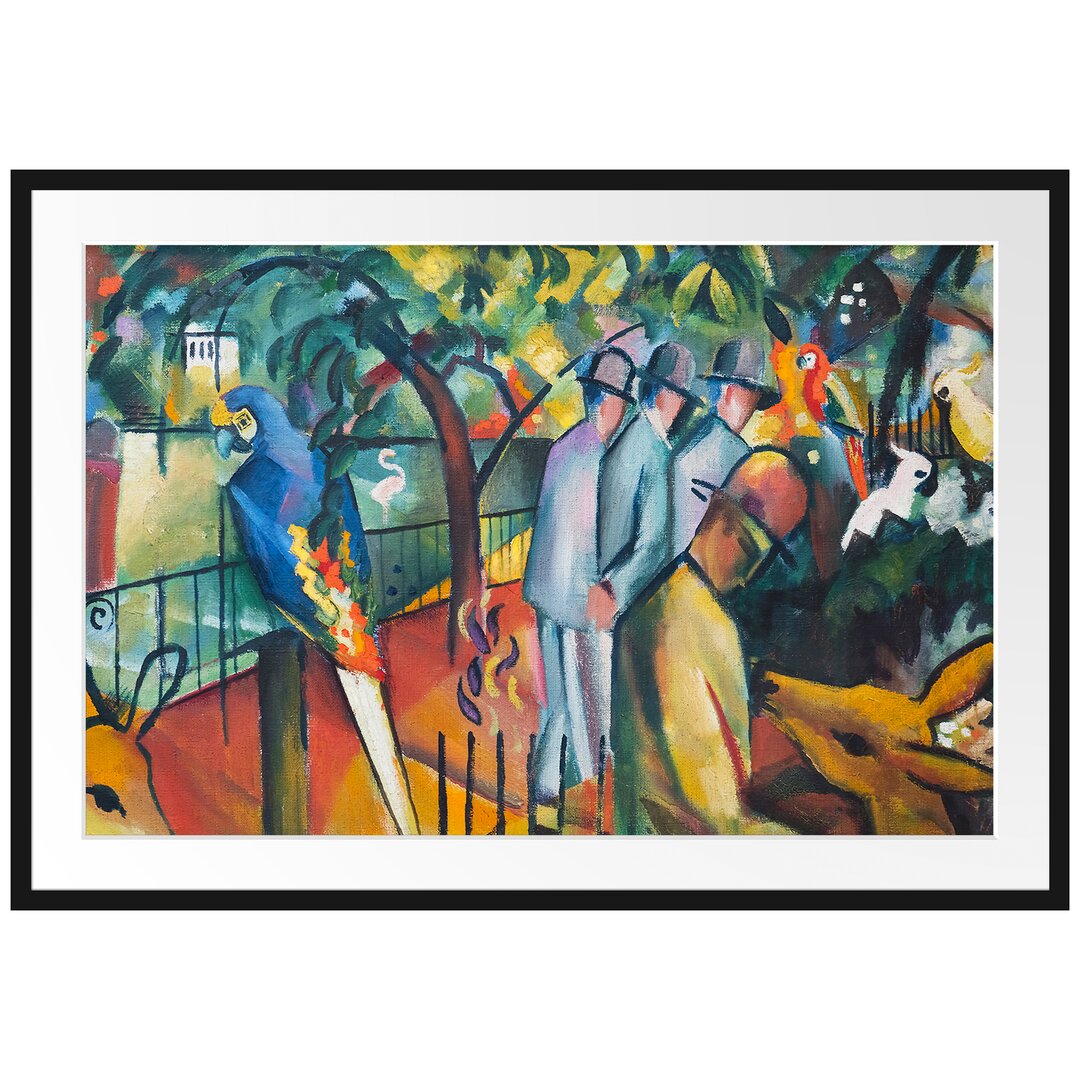 Gerahmter Kunstdruck Zoological Garden von August Macke