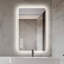Miroir de salle de bain avec lumières à DEL avant et rétro-éclairé, anti-buée, pour miroirs de salle de bain à fixation murale, 3 couleurs et 5 niveaux de luminosité, horizontal / vertical-626535060
