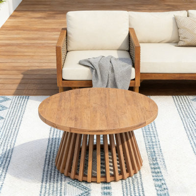 Wood Patio Coffee Table