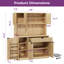 Cabinet multifonctionnel avec rangement, lumières DEL et prises de courant-271260436-527803799-529476157