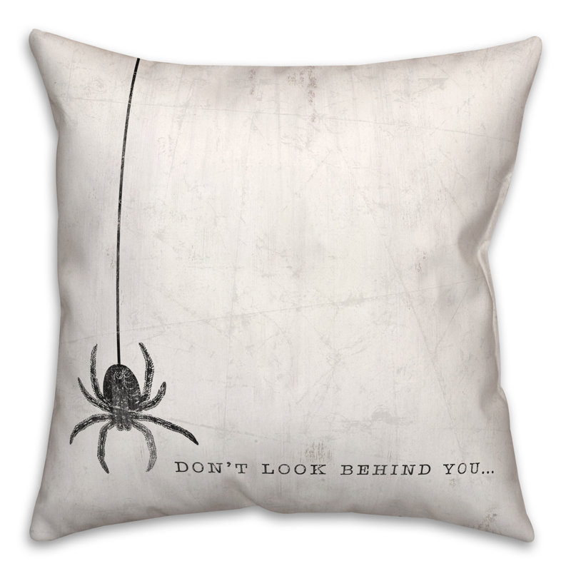  Housse et insert de coussin carré Look Be Back, 16" x 16"