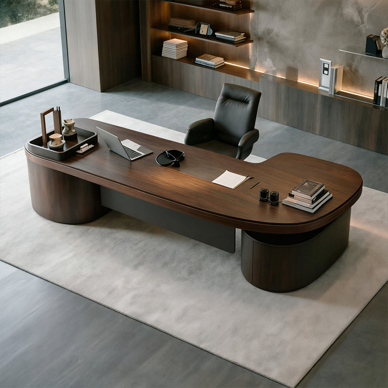Bureau de direction 110,24 po, 29.53" H x 110.24" W x 35.43" D