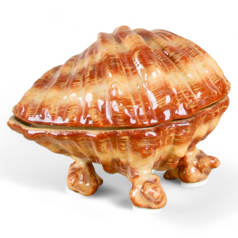 Petite boîte coquille en porcelaine