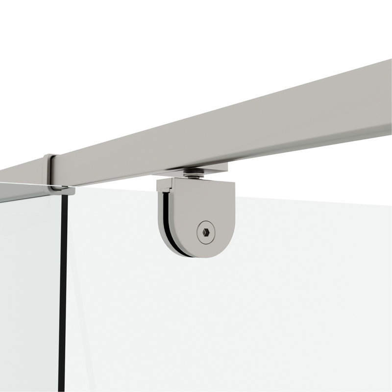 50-54" W X 71" H Piovt Swing Glass Shower Door,Pivot Frame Sliding Shower Door With 1/4"(6Mm) Clear SGCC Tempered Glass,Shower Doors,Reversible Installation