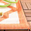 Tapis intérieur / extérieur à motif géométrique beige / orange Bordeaux-827343692