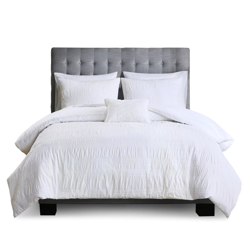 Housse de couette 4 pièces 100% coton, King Duvet Cover + 3 Additional Pieces
