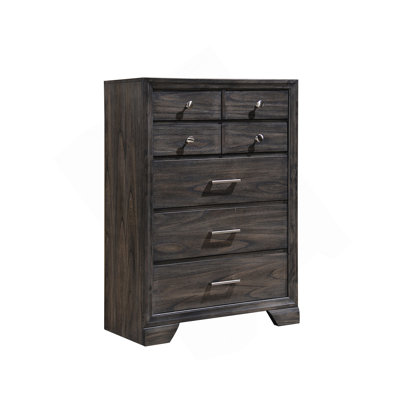 Commode en bois gris foncé 1Pc
