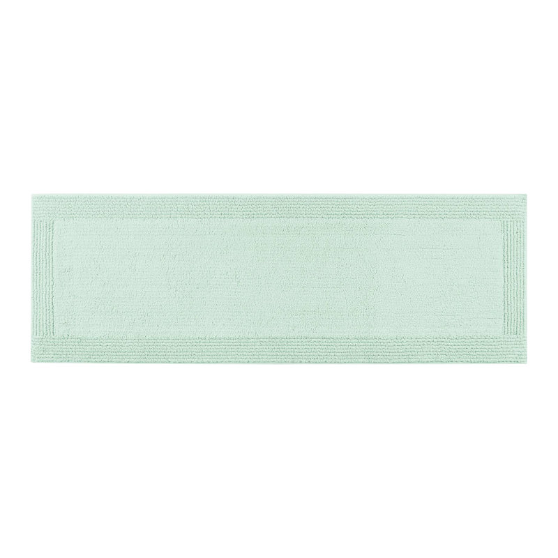 24X44" Reversible 3000 Gsm 100% Cotton Bath Rug - Dense Look, Machine Washable Soft Touch, Long Term Use, Green