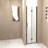 Shower Door  - 1/4"(6Mm) Tempered Glass, Matte Black Aluminum Frame Material, Explosion Proof Film-124402429