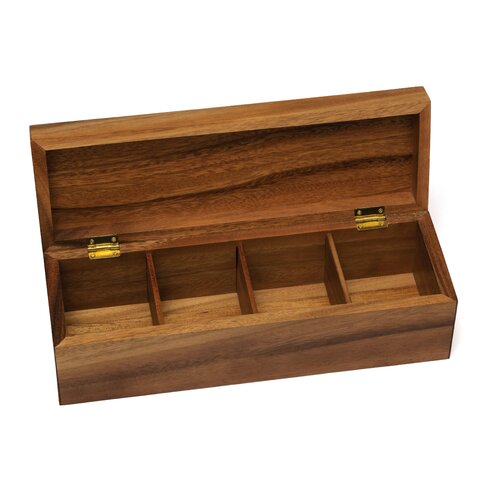 Lipper International Acacia Wood Tea Box | Wayfair
