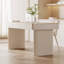 Bureau rectangulaire en granit blanc 55,12 po-130095985