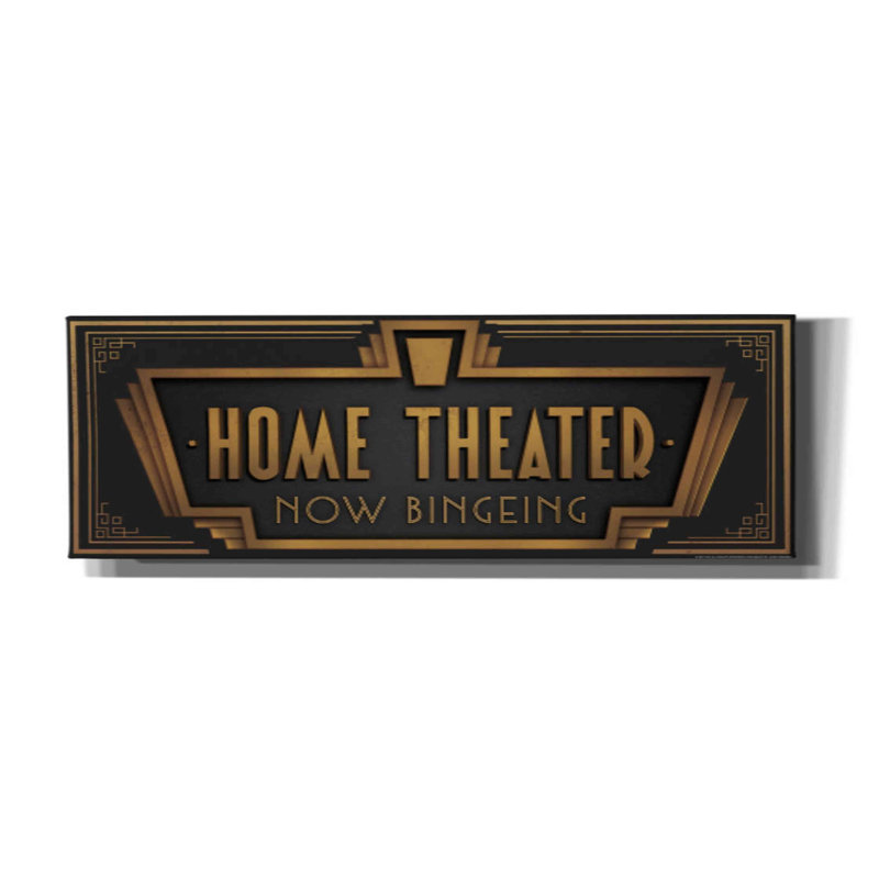 «Haveard Home Theatre» par JJ Brando, reproduction sur toile tendue, H 20 po x l 60 po x P 1,5 po