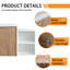 Ensemble de meuble-lavabo simple 35,62 po avec plateau en résine Nolawit-1785895073