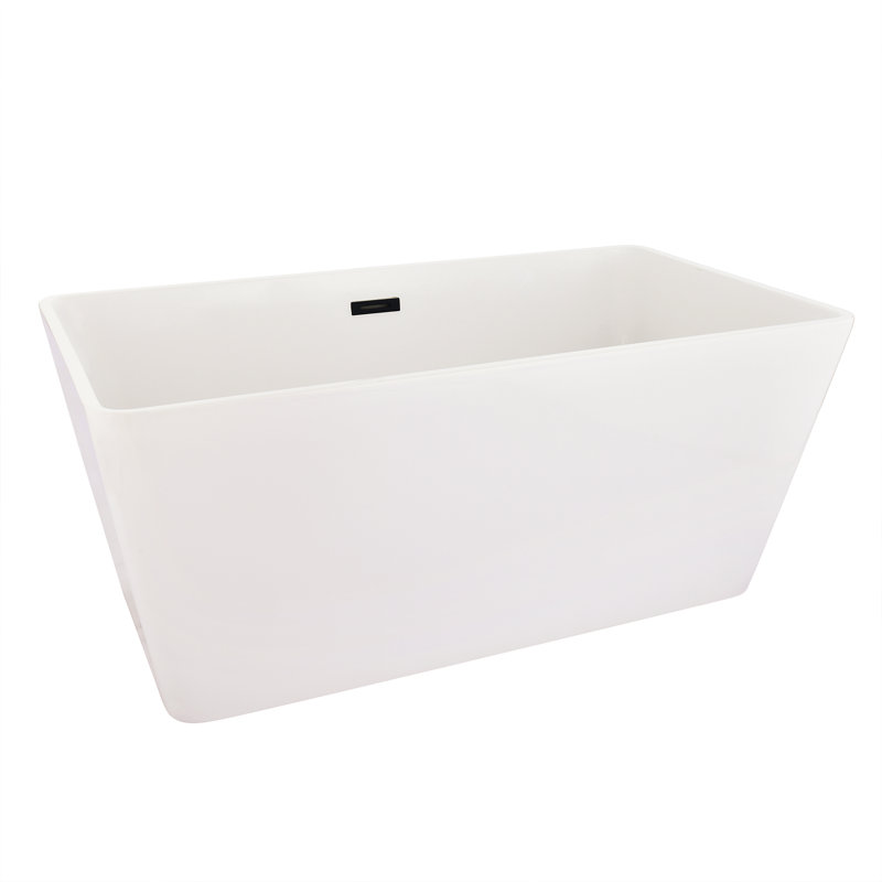 51.2'' White Acrylic Freestanding Soaking Bathtub
