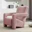 Fauteuil d'appoint rembourré en laine d'agneau moderne-1693209643