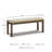 Goulven Polyester Upholstered Bench