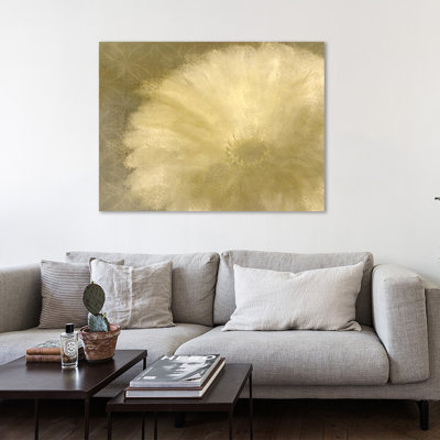 Golden Petals by Kimberly Allen - Wrapped Canvas Print