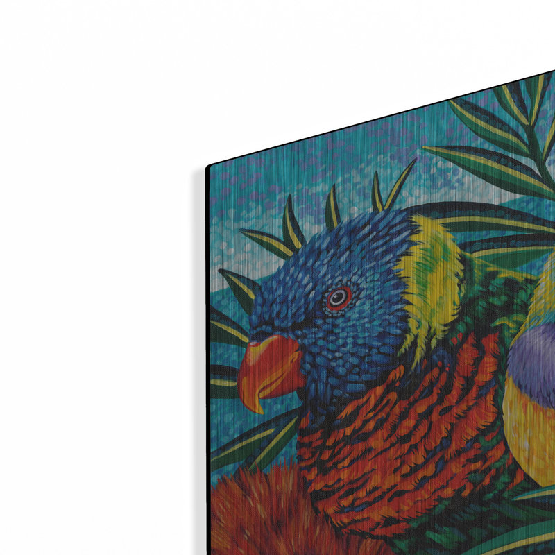 «Birds In Paradise II» par Carolee Vitaletti, H 12 po x l 12 po