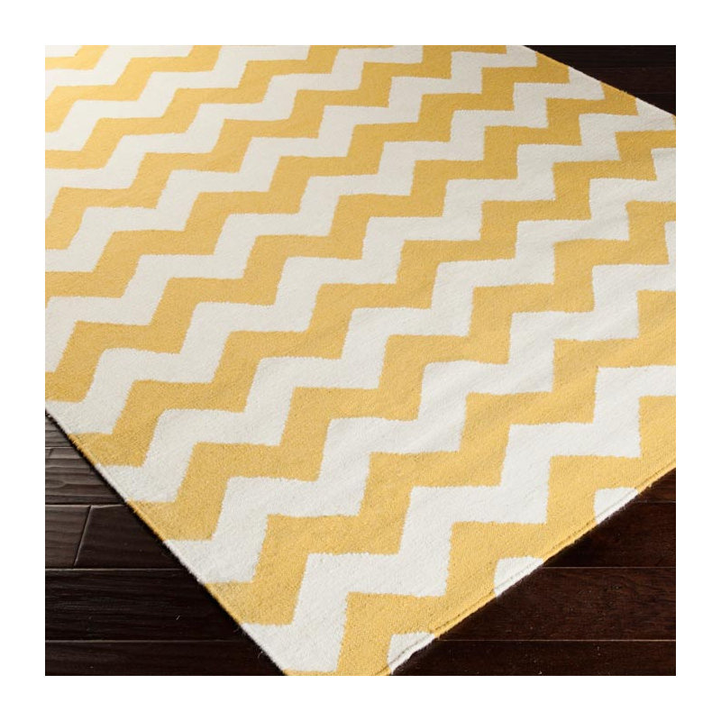 Balaguer Wool Chevron Indoor Rug, Rectangle 3'6" x 5'6"