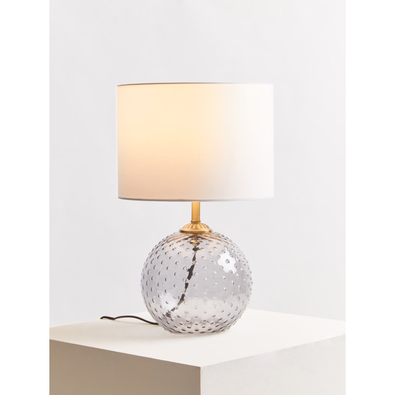 Cusumano Glass Table Lamp, Grey