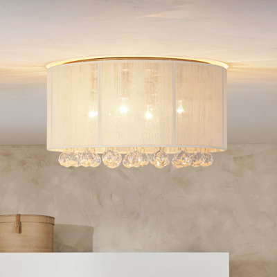 Plafonnier encastré en cristal 4 lumières Hassler