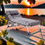 Nidhish 190cm Long Reclining Single Chaise with Cushions