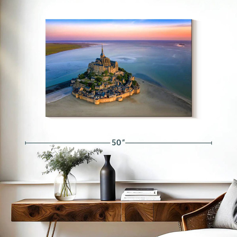 Adella Mont St.-Michel, France, Normandie, H 26 po x l 39 po