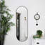Metal Oval Mirror