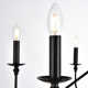 Ableton 6 Light Metal Dimmable Chandelier
