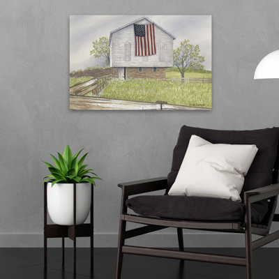 Patriotic Heartland - Contemporary Patriotic July 4Th American Flag Art
