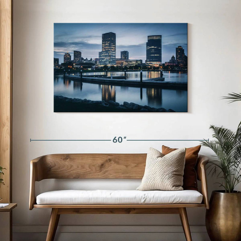 Sireci Milwaukee Blue Skyline, 30" H x 45" W