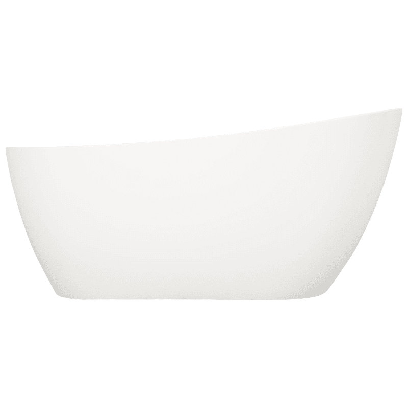 Sheba 66" Solid Surface Soaking Freestanding Tub with Integrated Drain and Overflow