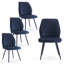 Chaises de salle à manger rembourrées Monno Chenille-486815297-486815303-486815298