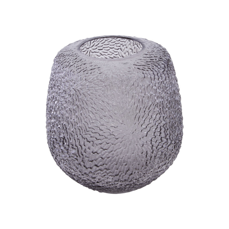 Savoie Glass Table Vase, Grey