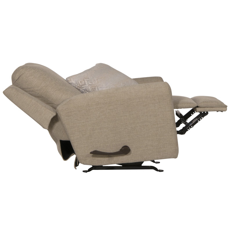 Canapé inclinable à accoudoirs carrés 34,25 po Eastin, Beige, Manuel