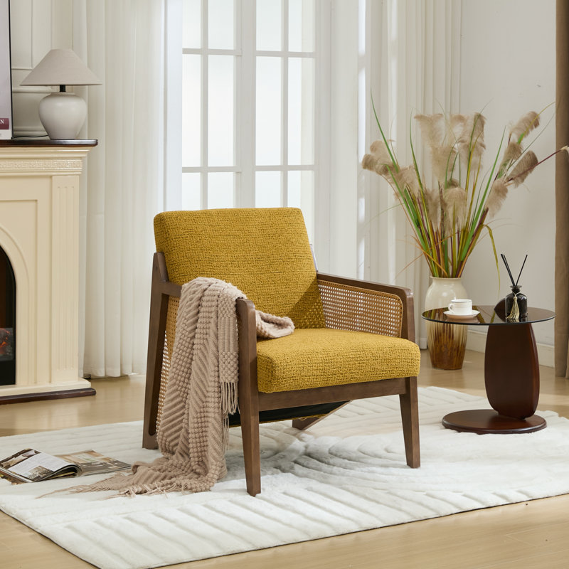Fauteuil Karoll Chisara, Jaune, 1